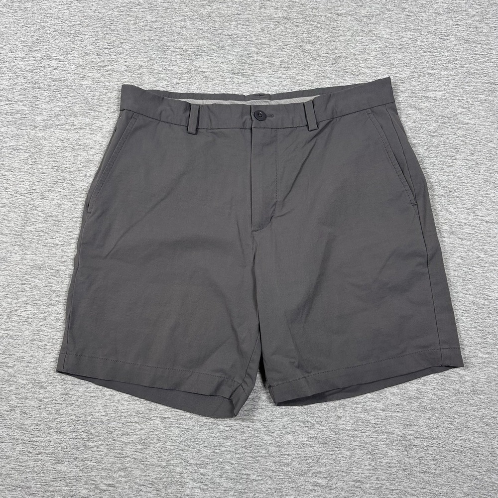 Vineyard Vines Shorts Mens 33 Gray On The Go Performance Stretch Golf Chino